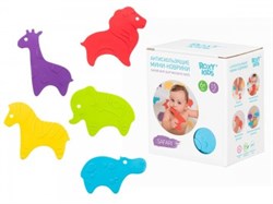 Антискользящие мини-коврики ROXY-KIDS для ванны. Серия SAFARI. Цвета в ассортименте. 15 шт. RBM-015-SF - фото 21051