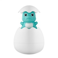 Игрушка для ванной яйцо-лейка, голубой динозавр REGG-001 - фото 76480