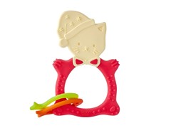 Универсальный прорезыватель MEOW TEETHER. Цвет коралловый. RMT-004