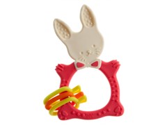Универсальный прорезыватель BUNNY. Цвет коралловый. RBT-001R