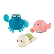 Игрушки для ванной заводные 3 шт (черепаха, краб, птичка) RWIN-001
